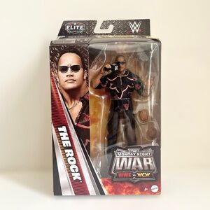 WWE Monday Night War Elite Collection The Rock Action Figure 6 Inch Set NEW